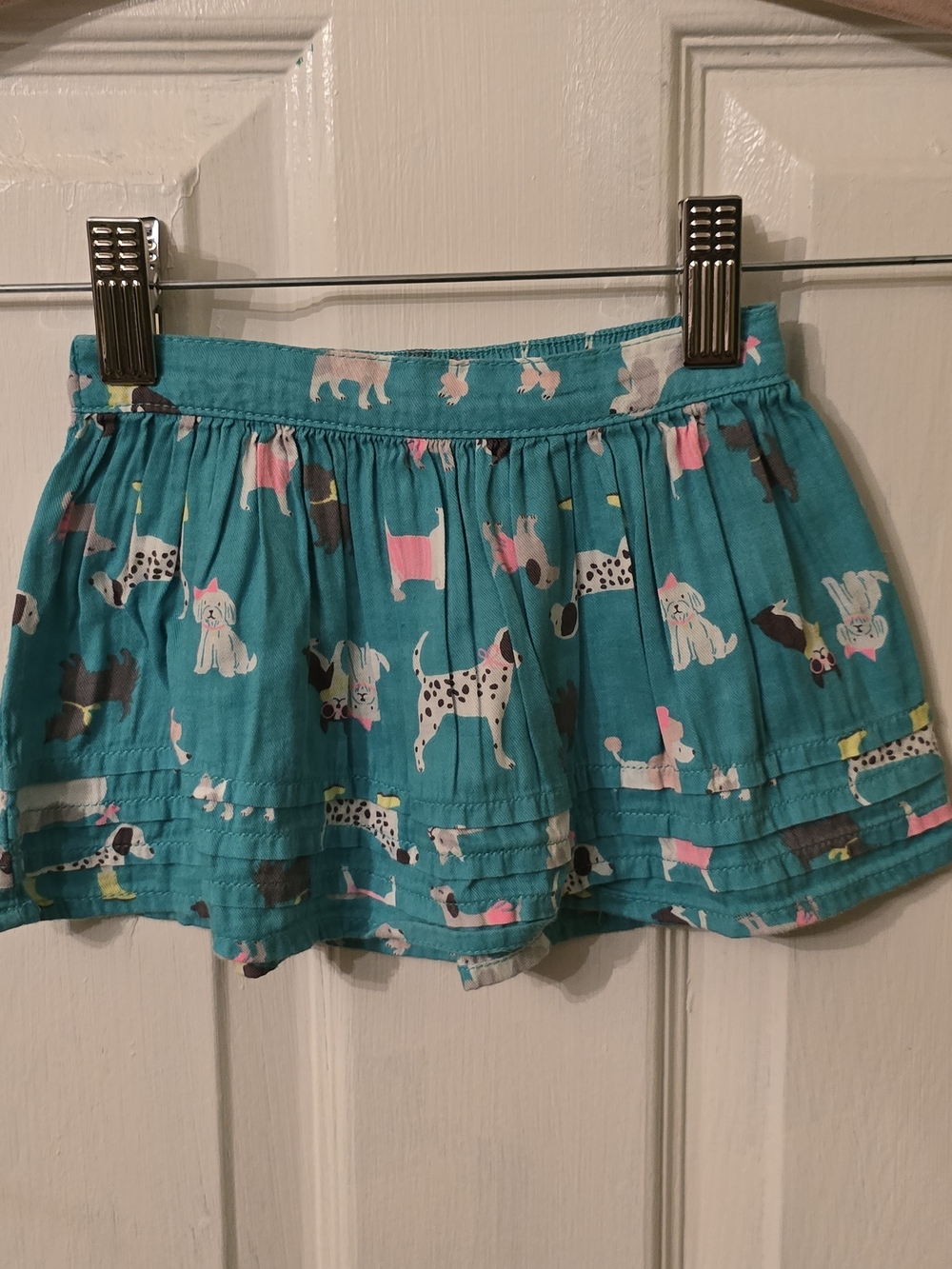 Carter's Teal Skirt with Playful Dog Print